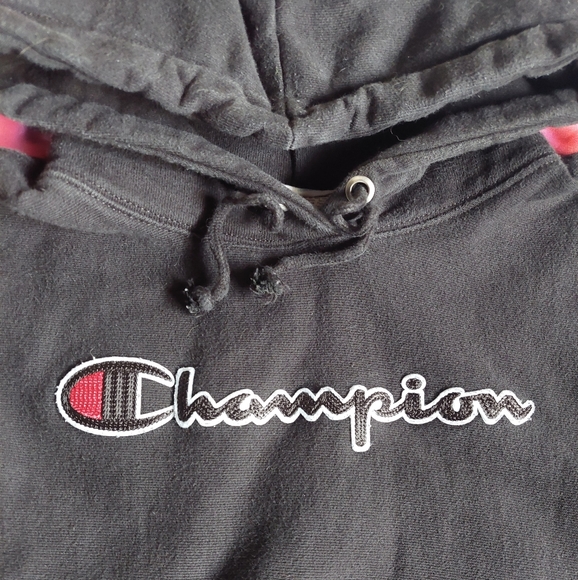Champion Black Reverse Weave Hoodie - Picture 2 of 6